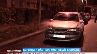 O şoferiţă beată din Baia Mare a băgat doi oameni în spital [upl. by Ahsinav]