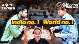 The Big Clash  Arjun Erigaisi vs Magnus Carlsen  Tata Steel Chess India Rapid 2024 [upl. by Avevoneg]