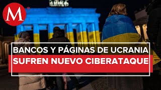 Ucrania sufre masivo ciberataque contra portales de gobierno y bancos [upl. by Undry910]