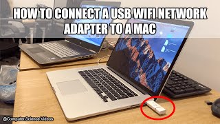 How to CONNECT a USB WiFi Network Adapter to a Mac  Set Up amp Installation Guide  Tutorial  New [upl. by Mcmurry470]