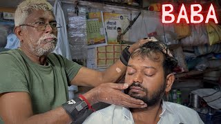 Head Massage Was Enough For Me to Get Relaxed  Asmr Old Barber Massage Therapist [upl. by Hiasi453]