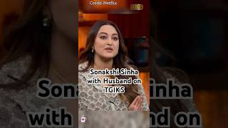 😉😉First time Sonakshi Sinha with Husband on thegreatindiankapilshow shorts comedy netflix [upl. by Notfilc144]