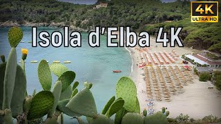 Isola dElba 4K spiagge di Cavoli Fetovaia Biodola e borghi di Capoliveri Rio Marina e Marciana [upl. by Kit]