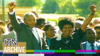 Nelson Mandelas Momentous Release from Victor Verster Prison 1990 [upl. by Legnaesoj]