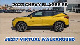 2023 Chevrolet Blazer RS  JB217 Virtual Walkaround [upl. by Alderson]