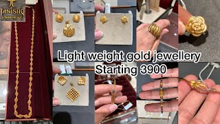 1gm starts💥Tanishq gold jewellery designs with pricependantsetNecklaceearringTanishq jewellery [upl. by Inneg]