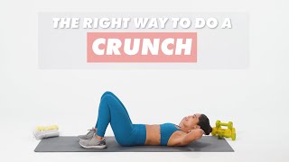 How To Do Crunches  The Right Way  WellGood [upl. by Enoitna]