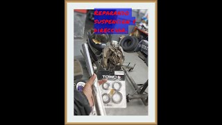 Reparando suspensión y dirección de moto 110 trip [upl. by Eeslek686]