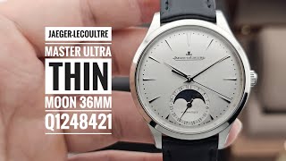 JaegerLeCoultre Master Ultra Thin Moon 36mm Q1248421 [upl. by Llegna424]