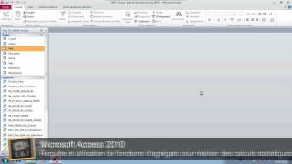 Microsoft Access 2010  Requête avec fonctions agrégats A07 [upl. by Essined85]