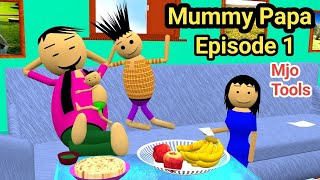 Mummy papa Ep1 Pagal Beta  Desi Comedy  Cartoon Comedy  cs bisht vines  Hindi Comedy Video [upl. by Sacram]