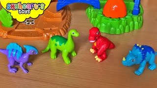 Super Duper Dinosaur Adventure Playset  Kids playing with cute dinosaur for kids toys [upl. by Gretta111]