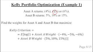 Kelly vs Markowitz Portfolio Optimization [upl. by Suilenrac512]