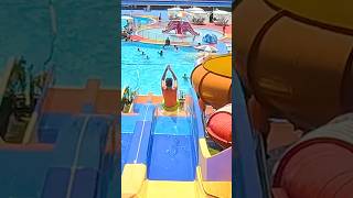 Fly Over Water Slide Epic Water Park Fun [upl. by Enirtak]