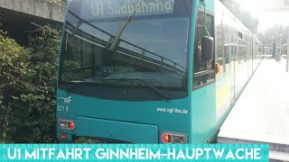 Frankfurter U Bahn  Linie U1 Mitfahrt U4 Triebwagen [upl. by Beker]