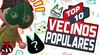 🔝TOP 10 VECINOS MAS POPULARES en ANIMAL CROSSING🔝 ANIMAL CROSSING NEW HORIZONS  MAPAXE [upl. by Hamlani]