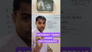 DIFFERENT TERMS UNDER ORTHOGRAPHY👈👈TIPS amp TRICKS shorts ytshort englishgrammar [upl. by Legnaleugim182]