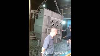 Hanger Pass Through Shot Blasting Machine Spinner Hanger Hook Shot Blasting Machine [upl. by Perrine]