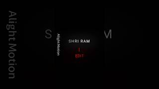 Shri Ram Edit 🗿🔥🚩🕉📿🙏  Shri Ram Status  shorts viralshort [upl. by Cohby]