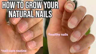 HOW TO GROW NAILS FAST  tips for healthy strong natural nails 2024 [upl. by Rj567]