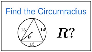 Circumradius and Area of Triangle — Find Radius of Circumscribed Circle Using Area and Sides [upl. by Aneleairam]