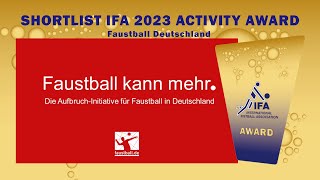 IFA 2023 AWARD nominee Faustball Deutschland [upl. by Morez]