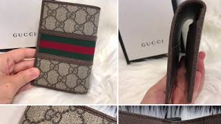 GUCCI 古馳 銀包 OPHIDIA 597620 96IWT 8745 passport case [upl. by Macdonell]