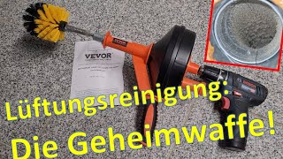 Geheimwaffe  BOSCH GSR12V 15 als Lüftungsreinigungstool  genial einfach  Wohnraumlüftung [upl. by Cicenia]