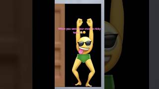 When you send your crush a risky text  animation shorts emoji funny memes comedy ytshorts [upl. by Buiron]