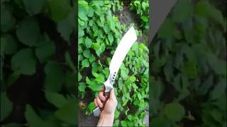 Crafting a Chopper Knife from Truck Leaf Spring  Forging Process [upl. by Yojenitsirk224]