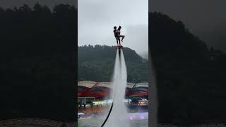 Flyboard montage  water jetpack water world this is to high shorts [upl. by Loma]