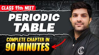 PERIODIC TABLE in 90 Minutes  Full Chapter For NEET  PhysicsWallah [upl. by Jandel261]