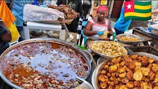 Mouthwatering African street food tour in Lomé Togo west Africa 🌍 [upl. by Rollo]