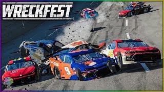 NASCAR CAMARO CARNAGE TALLADEGA SUPER  Wreckfest [upl. by Eiryt]