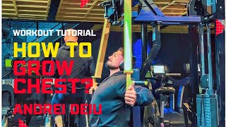 HOW TO GROW YOUR CHEST  WORKOUT TUTORIAL  ANDREI DEIU 💥❤️ [upl. by Malvino564]