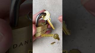 The Danlock puzzle opens with a broken key puzzles [upl. by Eanore]