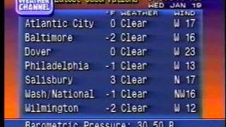 Weather Channel Local Forecasts January 19 1994 [upl. by Ahilam]