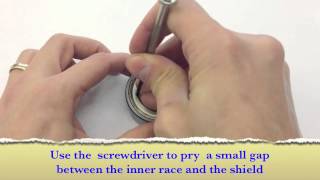 How To Remove Metal Shields From A Bearing [upl. by Tri]