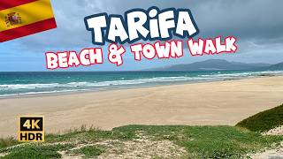 TARIFA  Cadiz Spain  Beach and Old Town Walking Tour  4K [upl. by Eoin]