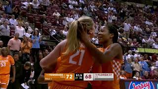 Lady Vols highlights of 9291 loss to Florida State [upl. by Alisen732]