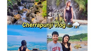 Cherrapunji vlog 📍❤️🏔⛈️ visited Dainthlen falls  Nohkalikai falls  kynrem falls  wa kaba falls [upl. by Drandell]