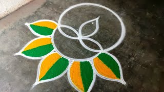 Diwali rangoli designs 2024diwali beautiful rangoli deepawali deepam mugguluSuper Amazingrangoli [upl. by Inavihs]