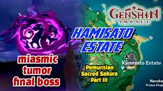 Kamisato Estate Pemurnian Sacred Sakura Final VS Miasmic Tumor [upl. by Ardnahc320]