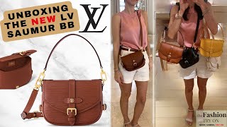 UNBOXING NEW 2024 LV LOUIS VUITTON  SAUMUR BB EPI LEATHER  The Fashion Try On [upl. by Edak]