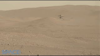 Wow Mars helicopter Ingenuity takes off and spins as Perseverance watches [upl. by Buller]