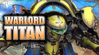 40k Scale Warlord Titan Forge World Painted Showcase Centerpiece [upl. by Ibrab]