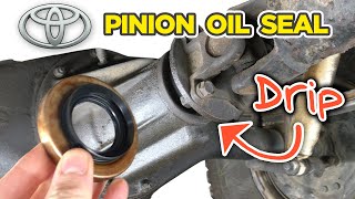 How to Replace Toyota Pinion Oil Seal in Rear Differential3rd Member [upl. by Sialac]