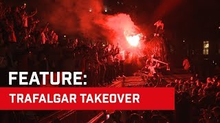 TRAFALGAR TAKEOVER Sunderland fans paint London red and white [upl. by Ainahpets]