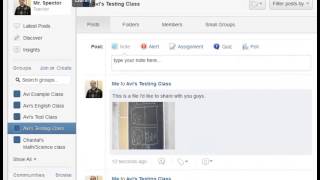 Edmodo Post files  add files to your library [upl. by Netnilc]