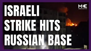 Israeli strike hits Russia’s Hmeimim base in Syria [upl. by Ehtnax]